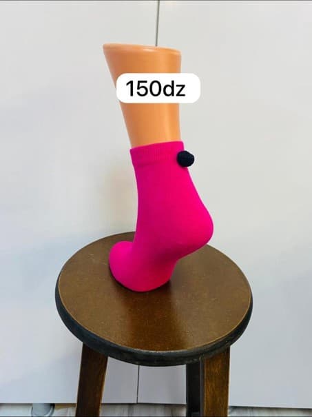 Women Socks with pon & lace & other 2
